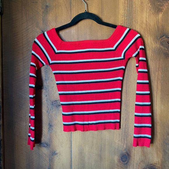 Girls Kendall & Kylie striped top - Picture 1 of 3